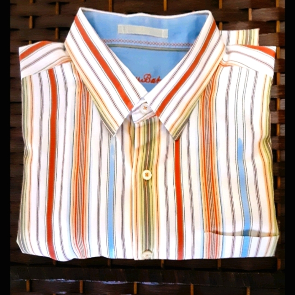 TOMMY BAHAMA 100%SILK SHIRT